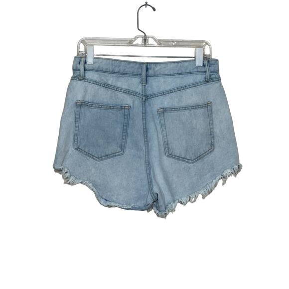 Wild Fable light wash highest rise jean shorts size 10 - Picture 2 of 7